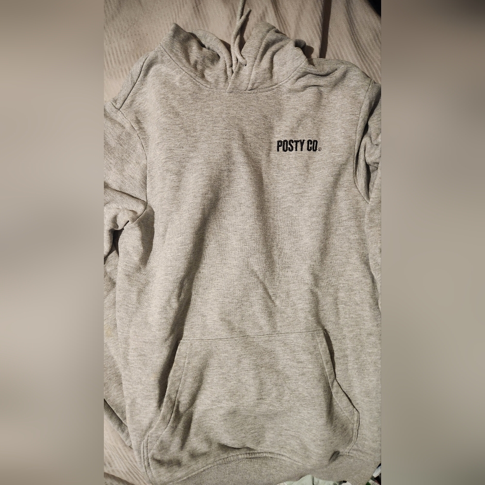 Post malone Posty Nwot Gray Unisex Hoodie Nwot